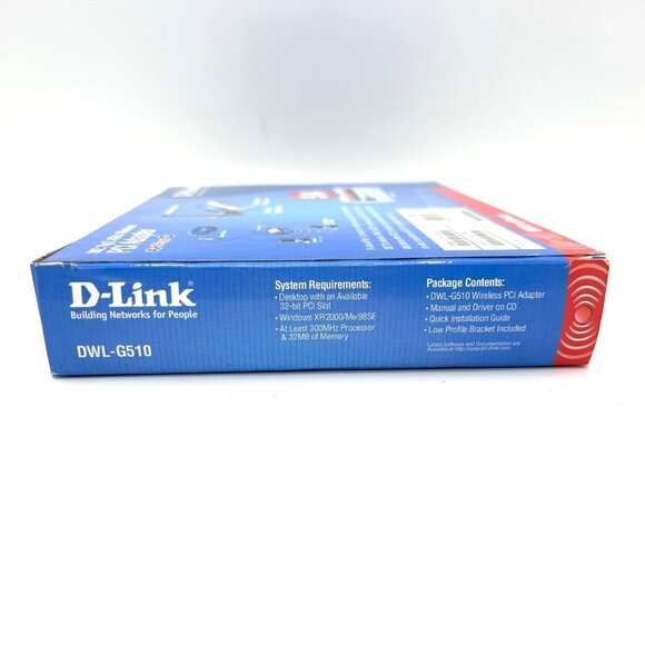 D-LINK AIRPLUS G WIRELESS PCI ADAPTER 54MBPS 802.11G/2.4GHZ DWL-G510 - Picture 4 of 6